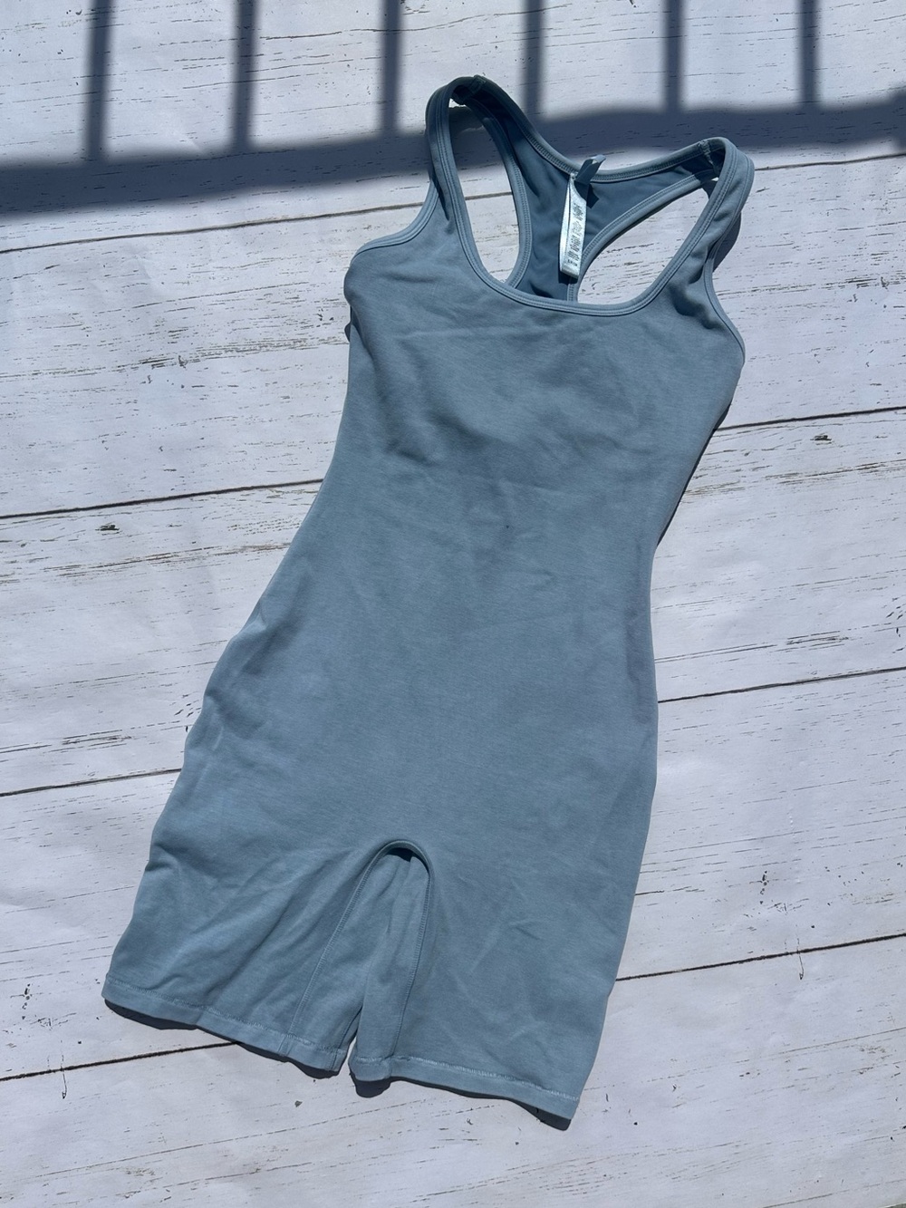 Skims Racerback Romper Blue